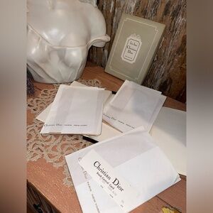 SOLD! PAIR Vintage Les Bas Christian Dior Stockings Desoie Sleek Beige Sz 10.5